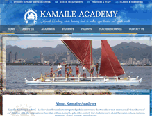 Tablet Screenshot of kamaile-academy.org